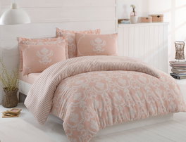 L'essentiel linge de maison Pure - Powder Juego de funda de edredón doble